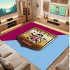 Tapete de Veludo Cristal com Estampa de Futebol Aston Villa, Tapete de Chão Interno Confortável, Absorvente de Água e Antiderrapante