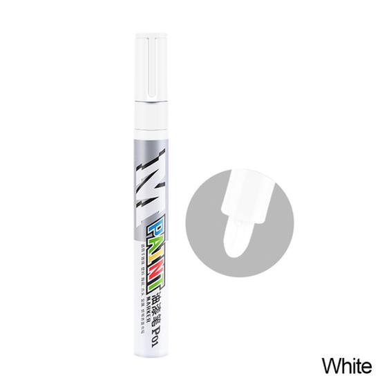 White Waterproof Cars Wheel Tire Oily Mark Pen Auto Rubber Tyre Paint Pen Cd Metal Permanent Paint Marker Graffiti Touch Up Touchup Paint2
