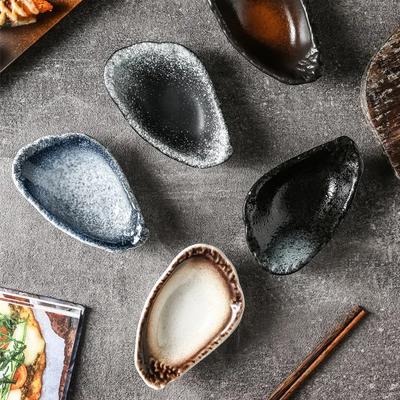 Japanese-style Ceramic Sea Stone Flower Taste Plate, Snack Sauccold Dishsushi Sauce Plate, Tableware