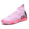 Unisex High Top Soccer Shoes Autumn Kids Teenager Turf And Firm Ground Cleats For Amateur Match Daily Football Training Outdoor