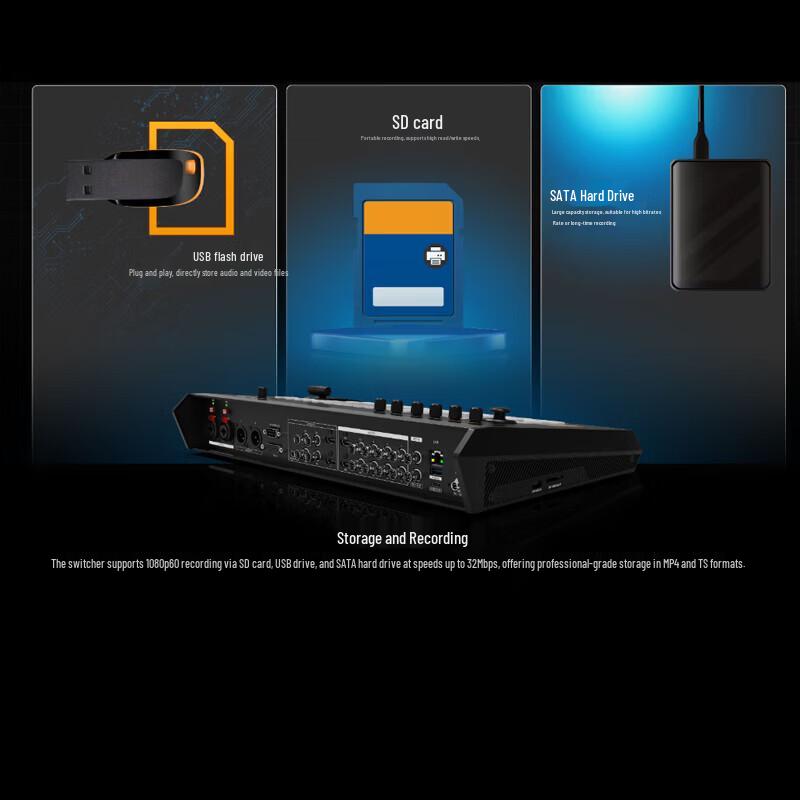 AVMATRIX SHARK S8X 8-Channel A/V Production Switcher