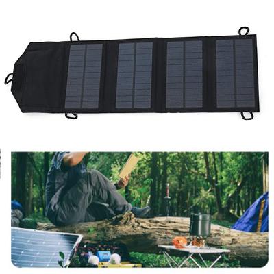 10W Tragbares Solar-Faltbeutel-Ladegerät Solar-Handy-Powerbank Outdoor-Ladegerät Faltbares Solarpanel Outdoor Wandern Camping