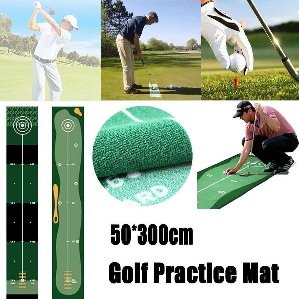 Foldable Golf Putting Practice Mat Anti-Slip Golf Putting Green Blanket Golf Training Pad  Adults