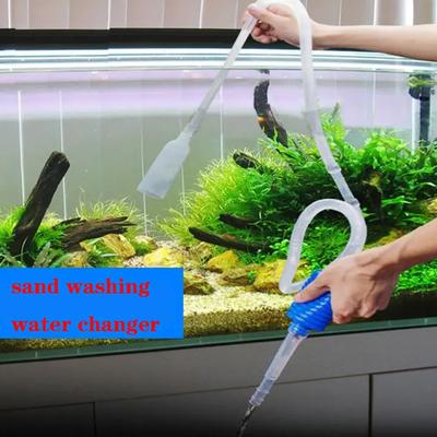 Pompe à siphon avec buse filtrante, changeur d'eau pour aquarium, pompe à air, accessoire de nettoyage, nettoyeur de gravier portatif pour aquarium, aspirateur 1,5 m