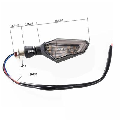 2PCS Motorcycle LED Turn Signal Lights Left Right Signal Lamp 22LED Winker Assy Indicators Blinkers For Kawasaki Yamaha Honda