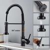 Universal Rotating Stainless Steel Kitchen Faucet with Anti-Splash Technology