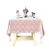 Jacquard-Tischdecke mit Fransen, ländliche Esstischdecke, einfarbige Kaffeetischdecke