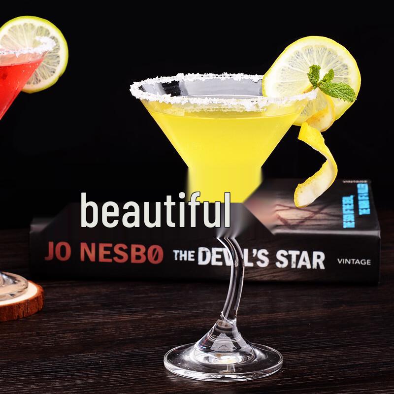 MDNG Crystal Bent Stem Cocktail Glass