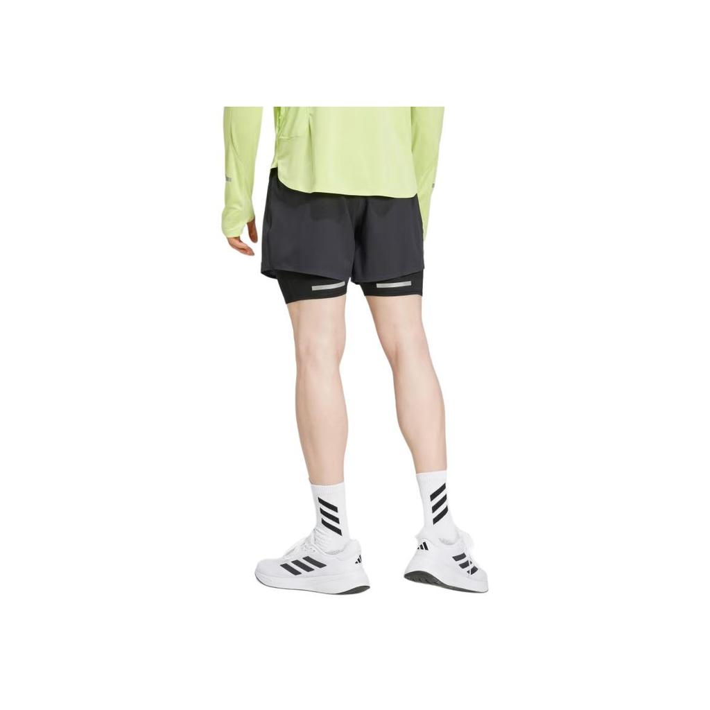 Adidas Ultimate Running Reflective 2-In-1 Shorts Men Shorts Black JD7800