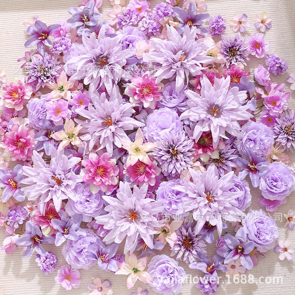 50-Piece Realistic Artificial Flower Set: Hairpins, Wreaths & Hanfu Accessories for Weddings & DIY Projects