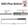 SDS Plus Concrete Drill Bit 16mm, 4 Cutters, 450mm - Precise Drilling