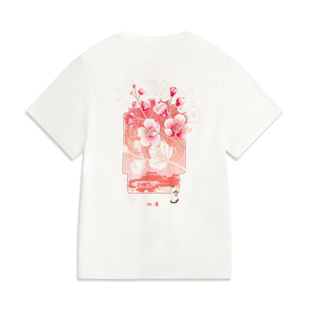 Li Ning x GUGONG,LIANMINGKUAN China Culture Collection T Shirt Women's White AHSV540-1