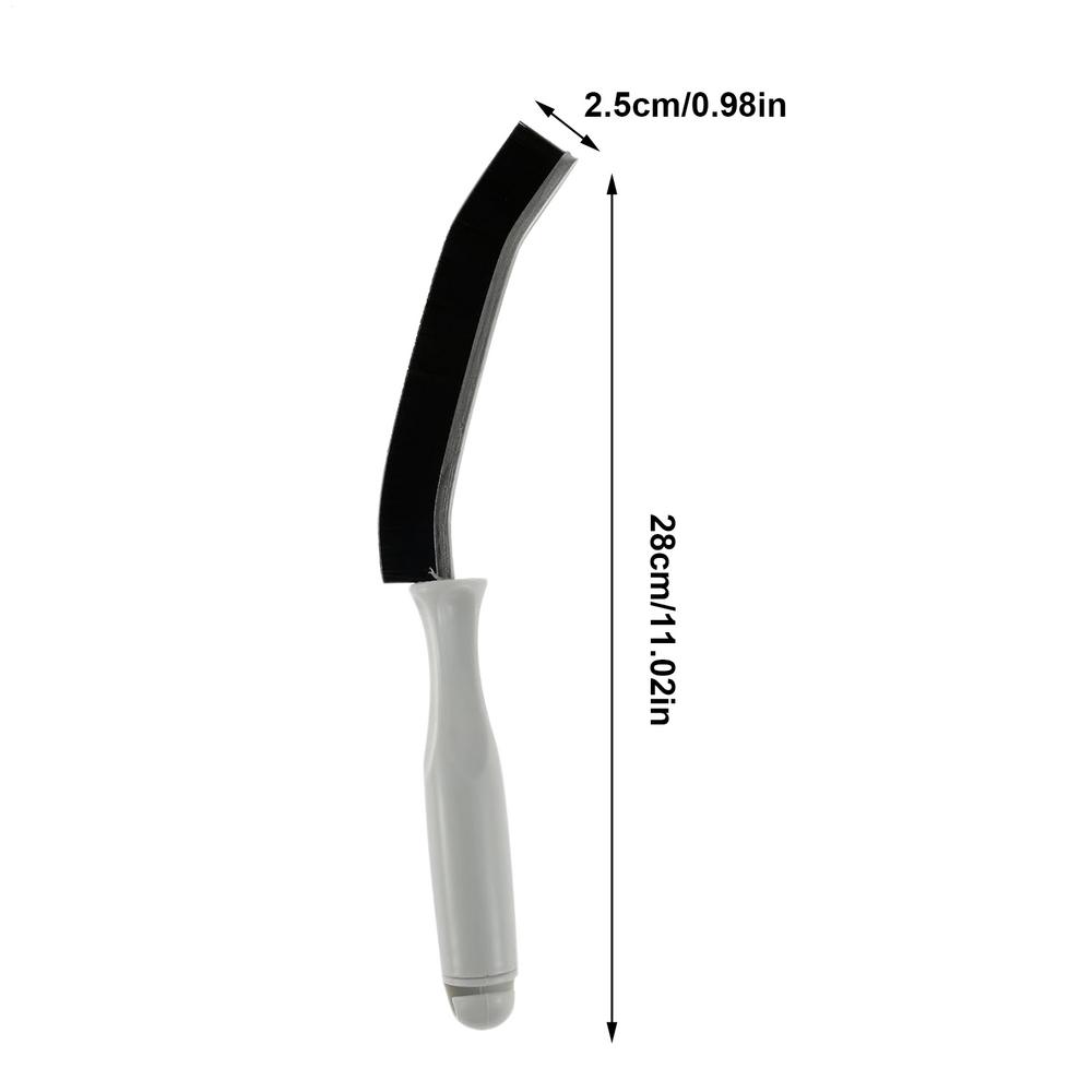 Crevice Cleaning Brush Grout Brush Long-Handled Ergonomic Angled Hard Bristle Cleaning Tool For Kitchen Shower Window Tile Floor