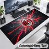 Custom Name Text Mouse Pad AC Milan Personalized Desk Pad For Work And Gaming