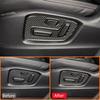 For Mazda CX-5 2017- Carbon Fiber Car Power Seat Adjustment Panel Trim Frame Decoration Sticker Interior Accessories