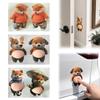 Soft Silicone Car Bumper Protector Sticker Cute Dog Pattern Shockproof Anti-Collision Pad Durable Material Easy To Install