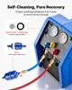 VEVOR Portable Refrigerant Recovery Machine, 3/4 HP 220V 50Hz Single Cylinder AC Recovery Machine for Liquid Vapor Refrigerant