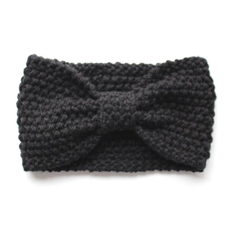 Women's Hand-Knitted Wool Headband: Warm Autumn/Winter Ear Protection with Wide Brim