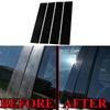 4Pcs Car Window Pillar Posts Door Trim Sticker Black Decal Cover for Ford F-150 Super Cab/Extended Cab 2004-2014