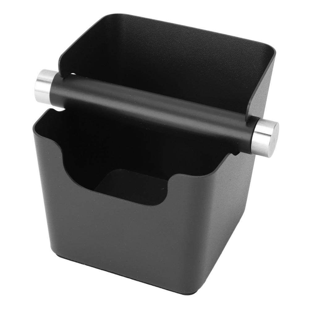 Stainless Steel Espresso Knock Box Removable Knock Bar Coffee Grounds Container Home Use