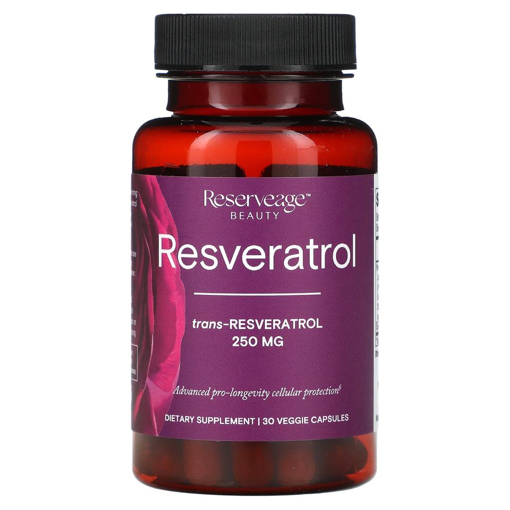 Resveratrol, 250Mg, 30 Veggie Capsules