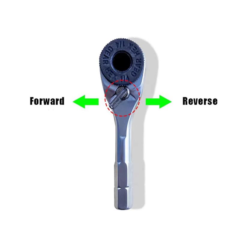 1/4”Ratchet Wrench 6.35mm Screwdriver Hex Torque Wrenches EDC Tool Wrench 1/4 Screwdriver Rod Quick Socket Wrench Hand Tools
