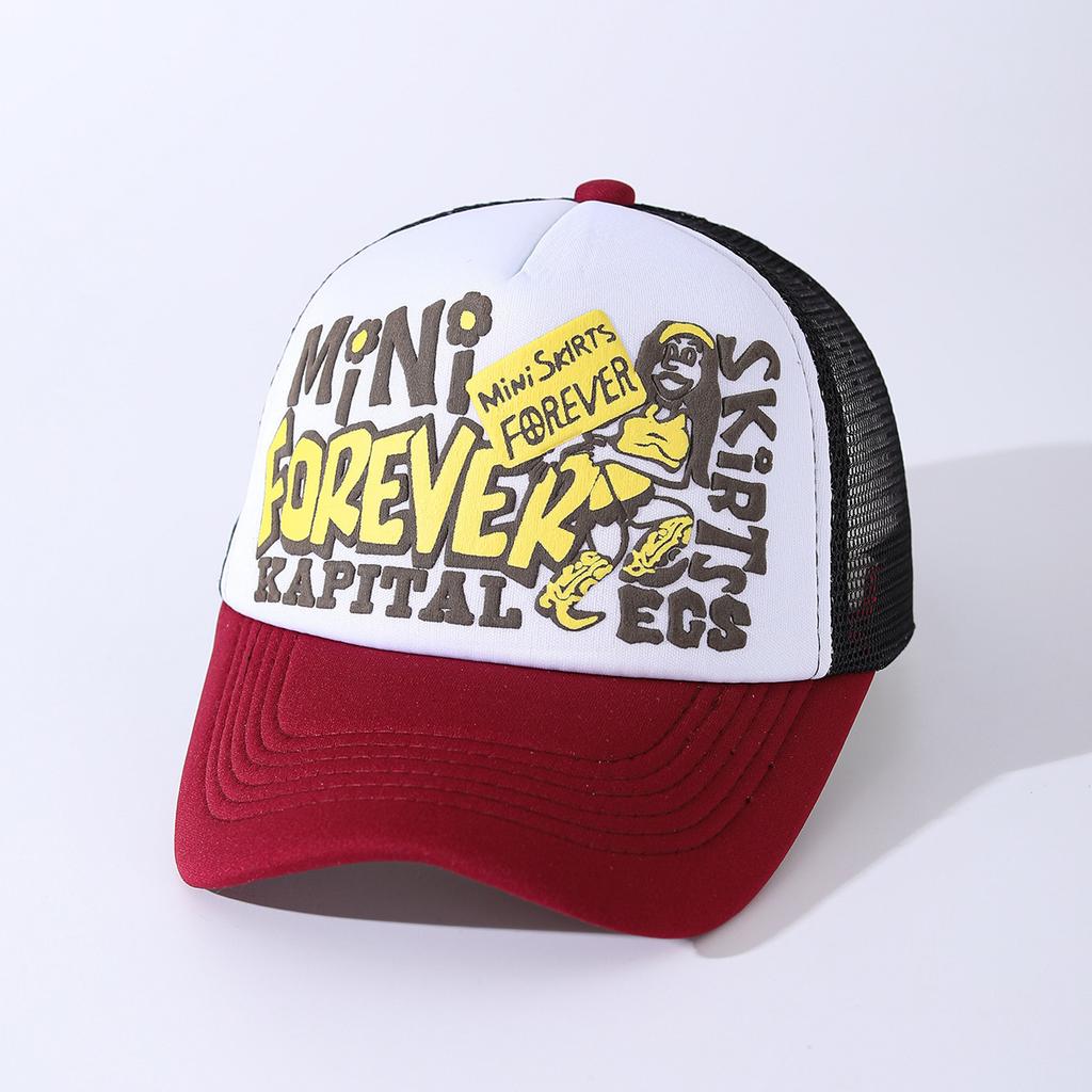 Letter Sponge Embroidered Baseball Cap Men Women Outdoor Mesh Cap Casual High Quality Summer Sun Trucker Hat