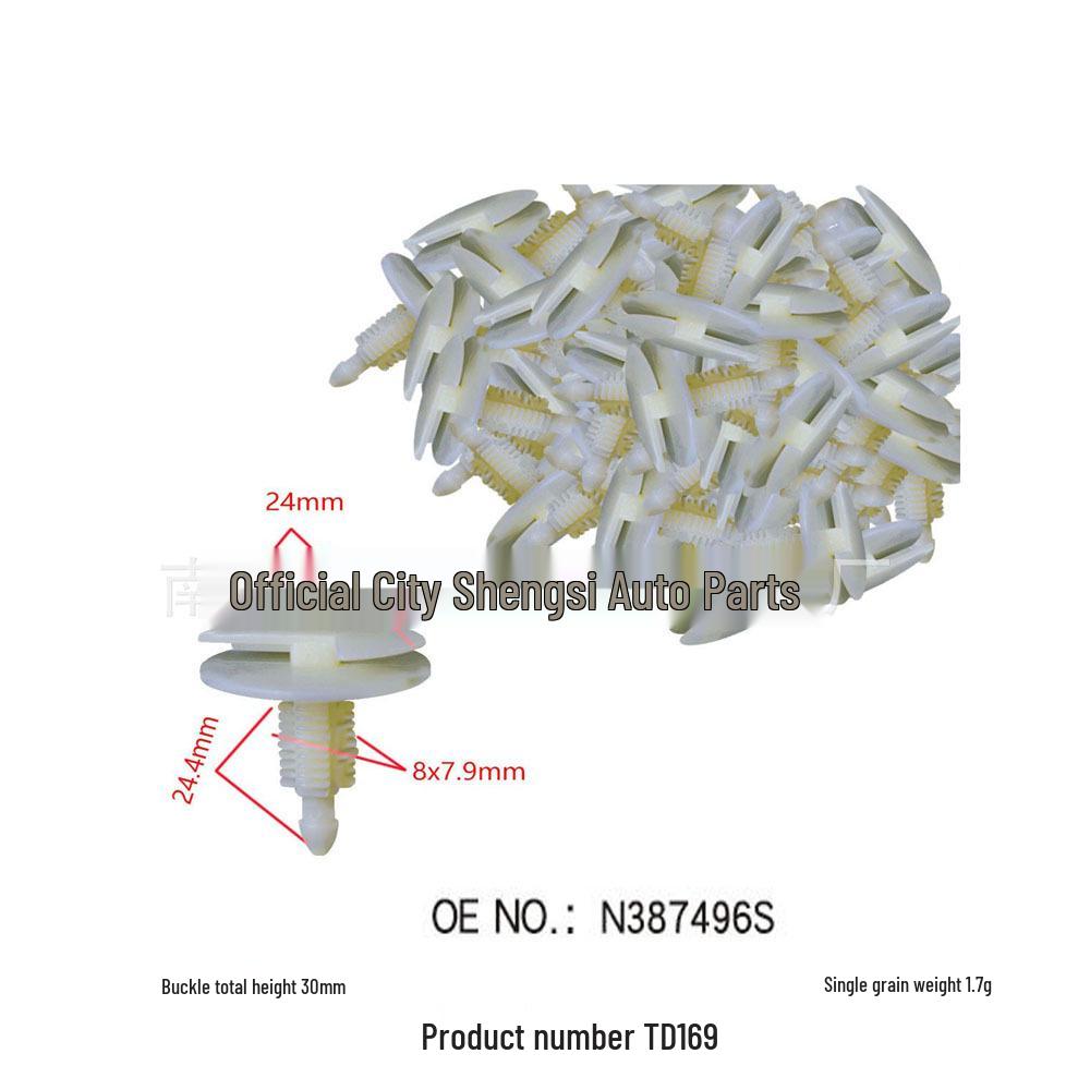 

Ford Door Trim Panel Rivet Clips & Nylon Buckles Kit 10,000