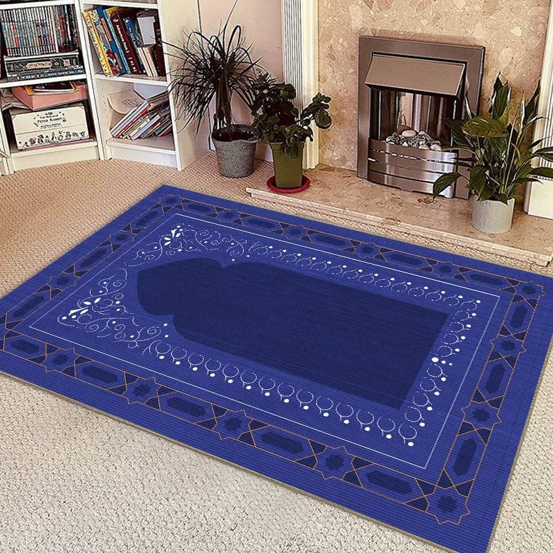 Muslim Islamism Ramadan Prayer Carpet for Living Room Home Bedroom Balcony Decor Carpets Large Area Non-slip Washable Rug