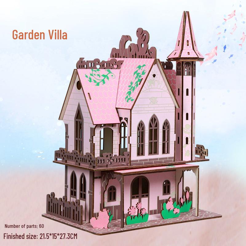 3D Wooden Puzzle Model Kit for Kids and Adults - Educational Brain Toy and Gift