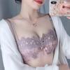 Lace No Steel Ring Small Breast Gathered Anti-sagging Top Support Adjustable Women's Underwear Bra