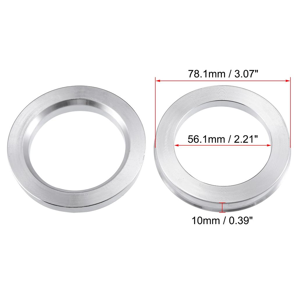 X AUTOHAUX Hub Ring 78.1mm/56.1mm Wheel Hub Ring Hub Centric