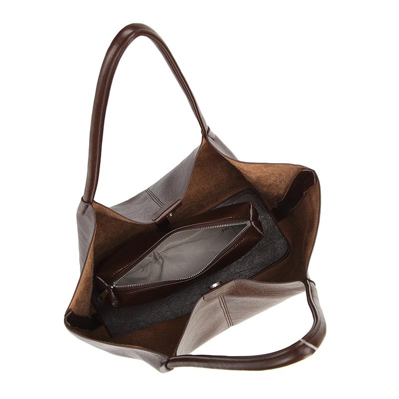 Tote Bag, New Style Bag, Large Capacity, Women's Fashion, High-end Feeling, Mother and Child Bag, Simple Commuting Shoulder Bag