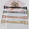 Strap for Apple Watch 10 9 8 7 6 5 se watchband for iwatch ultra S10 42mm 46mm 41mm 45mm Metal Diamond Stainless Steel Bracelet