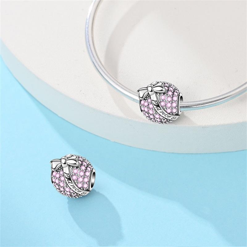 New Silve Charms Beads Love Rubik'S Cube Dreamlike Princess Charms Accessories For Bracelets Woman Jewelry Gifts