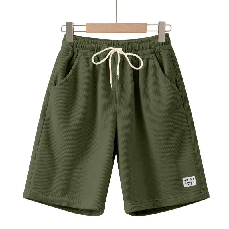 Men'S Straight Work Pants Fashionable And Casual Drawstring Shorts