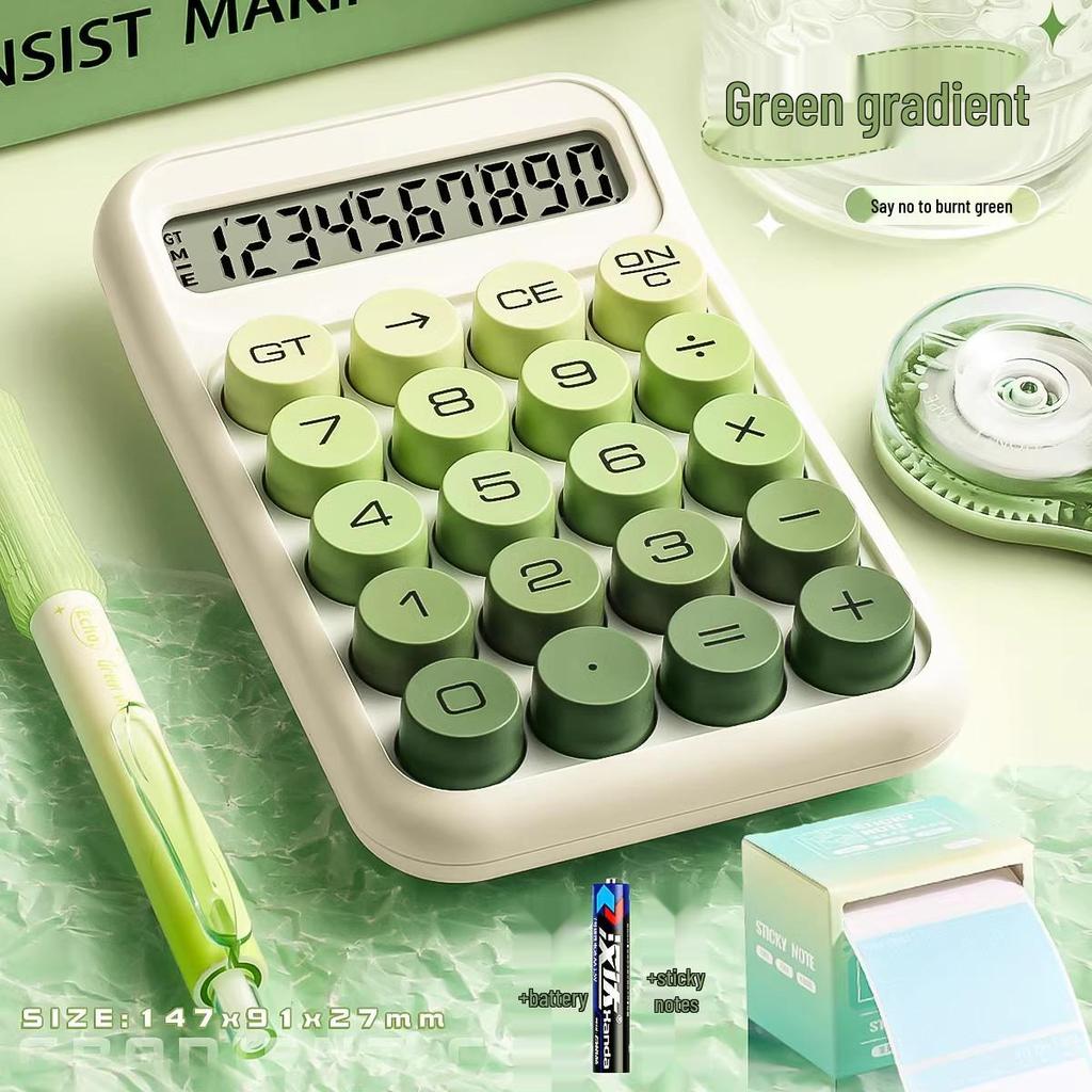 Gradient Goddess Multifunctional Office & Exam Calculator with Flexible Keyboard