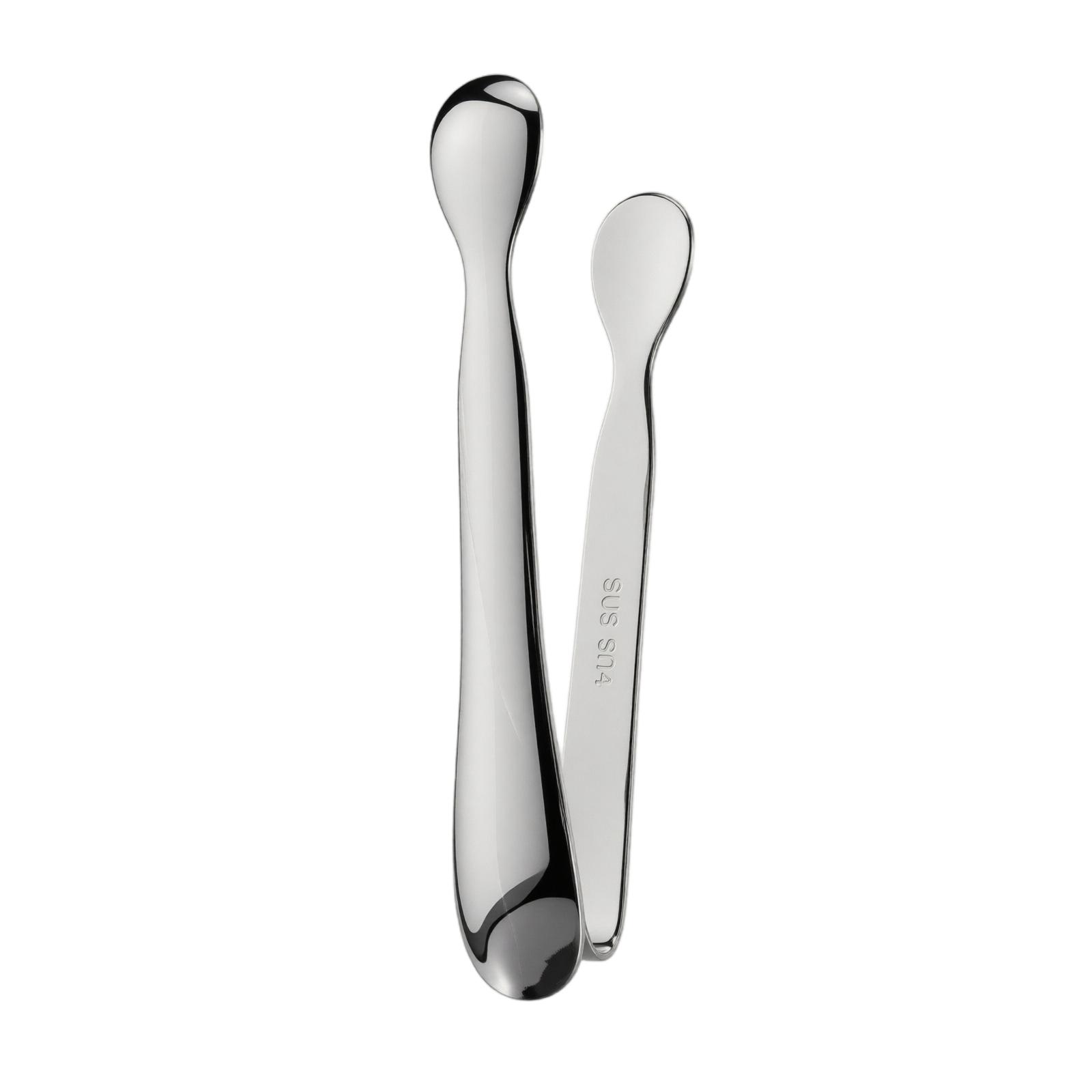 Stainless Steel Patterned Sugar Tongs Small Ice Tongs Durable Kitchen Tool for Serving Sugar Cubes or Ice Cubes with Decorative Handle Design one size