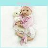 Real Life Baby Doll 22" Soft Silicone Lifelike Newborn With Handmade Details