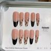 Leopard Print French Chic Wearable Nail Art for Trendy Girls