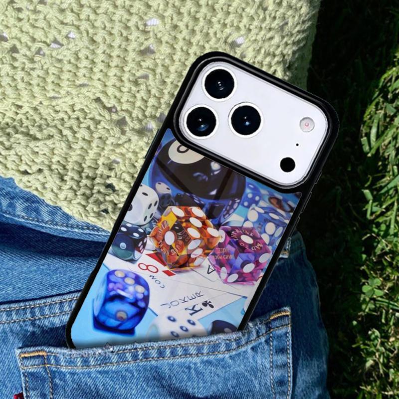 Dices Poker C_asino Phone Case Cover for IPhone 11 12 13 14 15 16e 17 Pro Max Coque for IPhone 17 Air