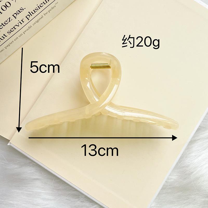 New Korean Style Ins Same Shark Clip for Thick Hair, Back of Head Hair Volume, Hair Bun Claw Clip, Washable Cross Clip, Hair Accessories