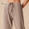 Relaxed Fit Women Bottoms Pants Casual Wide Leg Trousers Elastic Waist Adjustable Drawstring Solid Color Loose Work Travel Daily Wear