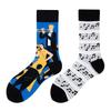 Asymmetric Colorful Christmas Cotton Socks for Couples