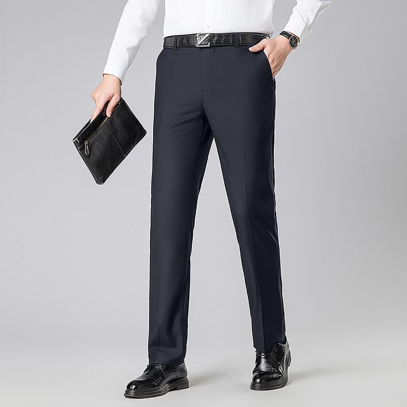 2026 Men's High-Grade Mulberry Silk Wool Formal Business Trousers