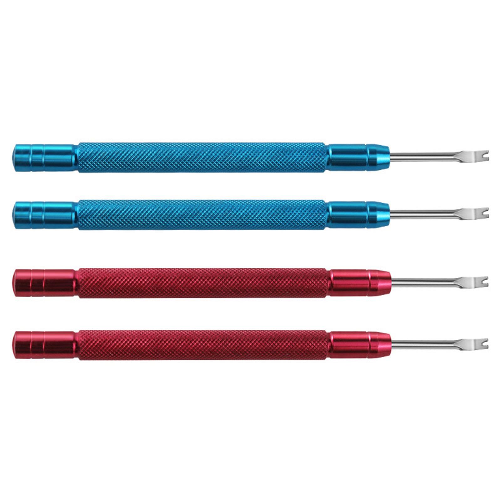 

Double Watchmakers Hand Removal Tool Carbon Steel Blade Professional Grade Repair Equipment for Timepieces Servicing 1 червоний/синій