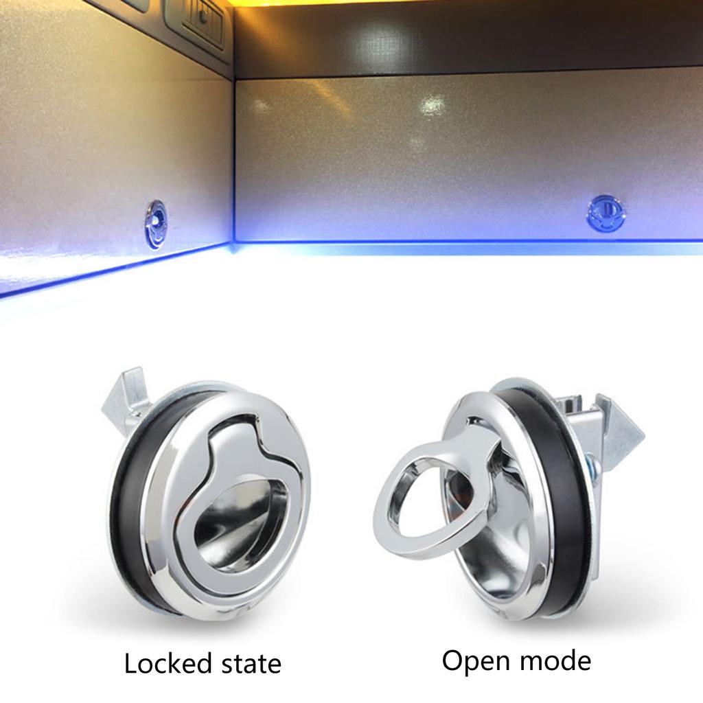 Flush Door Pull for Hatch Slam for Latch Embedded Pulling Ring Lock Marine Deck Cabin Hardware Boating Equipment