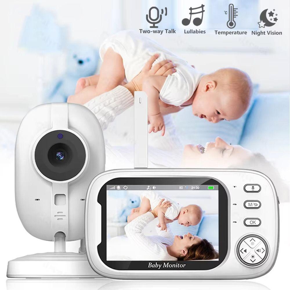 3.5-inch LCD Real-time Video Baby Monitor Wireless Upgraded Camera Baby Monitor Caregiver