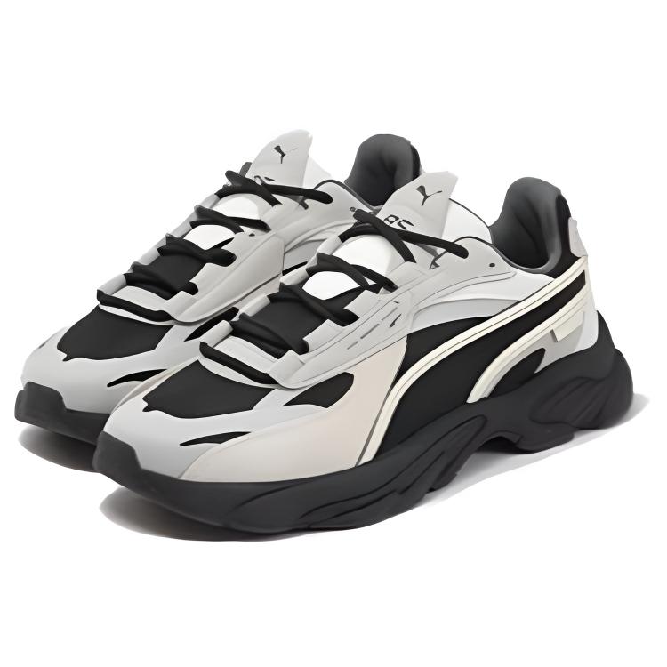 Puma Rs-Connect Tessuto PU Pelle Bovina a Due Strati Confortevole Moda Assorbimento degli Urti Antiscivolo Resistente all'Usura Scarpe da Papà Basse Sneakers Unisex 375151-08