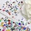 1440 Pcs Nail Art Crystal Beads 3D Nail Sparkle Decoration Sparkle Glass Rhinestone  Women